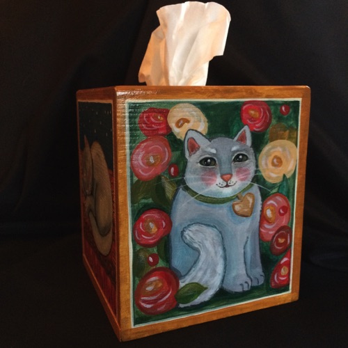 Painted Tissue Box
Acrylic